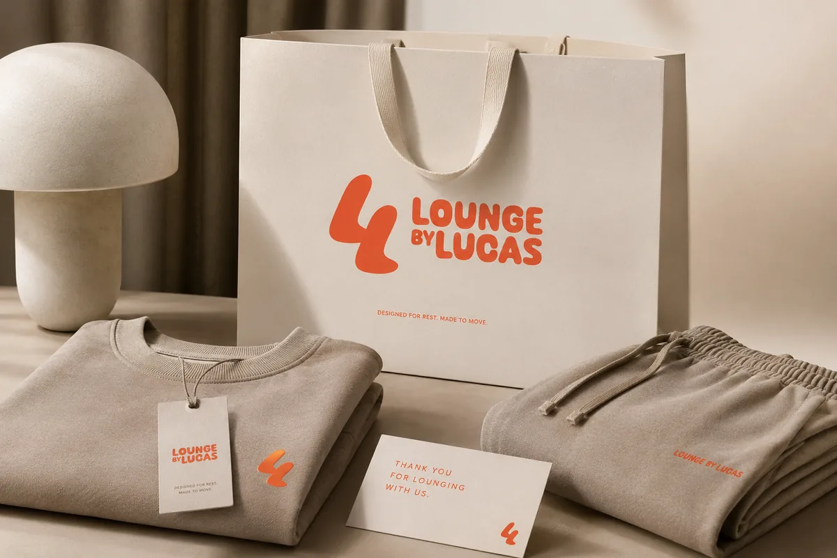 Lounge by Lucas hospitality logo design and lifestyle brand identity