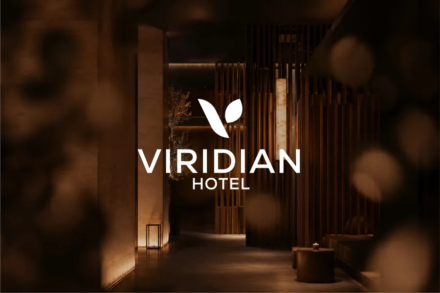 Viridian Hotel brand identity